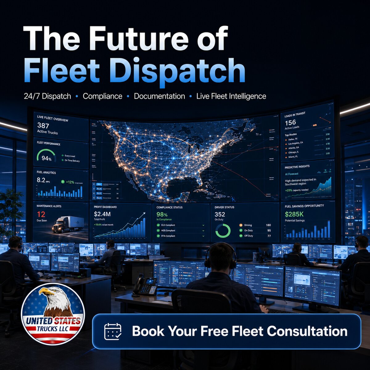 The future of fleet dispatch — UST's 24/7 command center